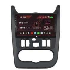 Navigatie Dacia Logan Duster Sandero 2009-2013, Android 13, A-Octacore 4GB RAM + 64GB ROM, 9 Inch - AD-BGA9004+AD-BGRKIT367B
