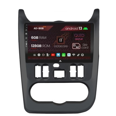 Navigatie Dacia Logan Duster Sandero (2009-2013), Android 13, B-Octacore 6GB RAM + 128GB ROM, 9 Inch - AD-BGB9006+AD-BGRKIT367B foto