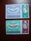 GIBRALTAR SERIE ELISABETA II, Stampilat