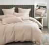 LENJERIE DE PAT NATUR UNI STRIPE 6 PIESE CU CEARSAF (BEJ)