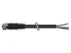 Cablu de conectare M8 4 pini 3m 30VAC 4A