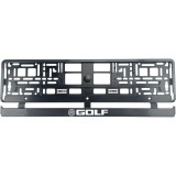 Set 2 bucati, suport numar inmatriculare carbon VW Golf