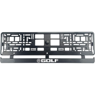 Set 2 bucati, suport numar inmatriculare carbon VW Golf foto