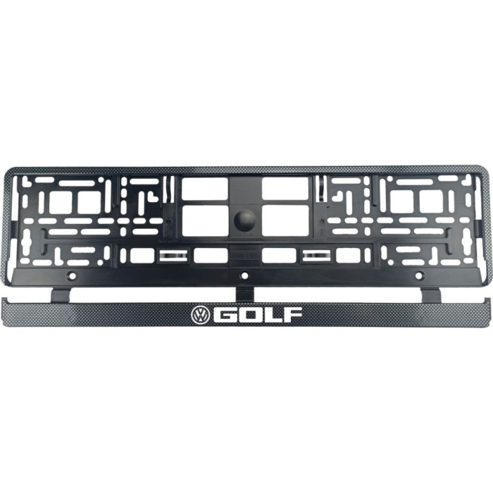 Set 2 bucati, suport numar inmatriculare carbon VW Golf