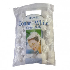 Bilute de vata Cotton & White, 50 bucati, Leonex