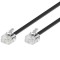 Cablu telefon 3m RJ11 6P4C negru Goobay