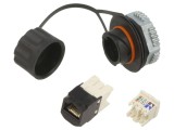 Conector RJ45 Soclu PANDUIT Cat 6 8p8c IP67 prin rotire