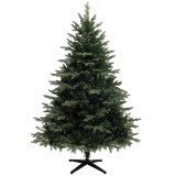 HOMCOM Brad artificial 180 cm &icirc;n stil molid cu 1696 v&acirc;rfuri ale ramurilor și picior din oțel pliabil, brad de Crăciun pentru acasă sau birou, verde |
