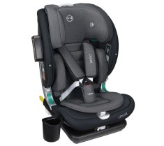 Scaun auto pentru copii, Casual Goldfix Plus, i-Size, 76 - 150 cm, 9 - 36 kg, Negru, difuzor Bluetooth