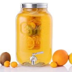 Dozator bauturi Navaris, 8L, robinet inox, infuzor fructe si insertie gheata, NAV000011FD002C