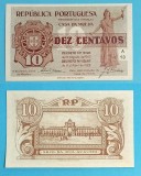 Portugalia (p#101) 10 Centavos 1925 &#039;Prima Republică&#039; UNC serie: A13