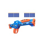 Arma blaster, model Rapid-Fire, raza de actiune de 9 m, 20 proiectile moi cu tragere rapida