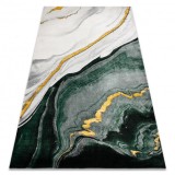 Exclusiv EMERALD covor 1017 glamour, stilat, marmură sticla verde / aur, 200x290 cm