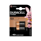 Baterie litiu Duracell CR123 CR123A 3V (pachet Duo)-Conținutul pachetului 1x Blister