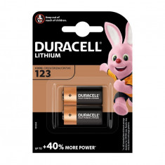 Baterie litiu Duracell CR123 CR123A 3V (pachet Duo)-Conținutul pachetului 1x Blister