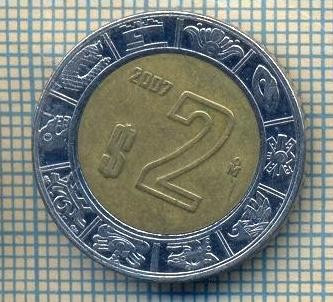 12269 MONEDA -MEXIC - 2 PESOS - ANUL 2007 -STAREA CARE SE VEDE foto