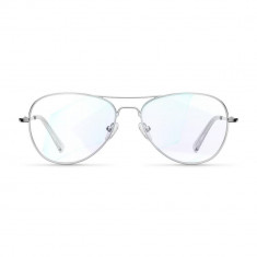 Ochelari Protectie Calculator Meller Ashia, Blue Light Protection, Filtru UV400, Unisex, Silver foto