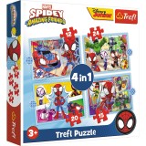 Puzzle Trefl 4In1 Spiday Echipa Spiday
