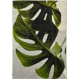 Covor Model Kolibri 11290-390, Marime 120 x 170 cm, Gri, Verde, Inaltime Fir 9 mm, Antialergic, Polipropilena, Living, Dormitor, Sufragerie, Birou