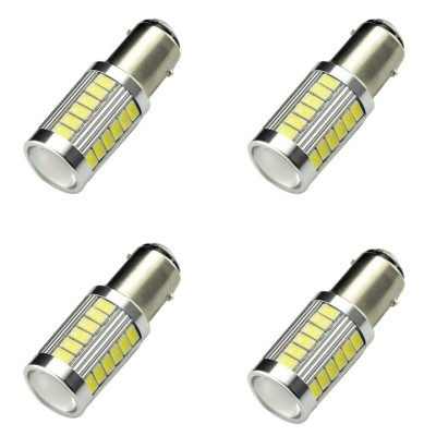 Set 4x Bec LED universal, auto BA15D, pentru bord, interior, numar, diverse foto