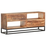 Comoda TV, 120x30x50 cm, lemn de acacia nefinisat GartenMobel Dekor, vidaXL