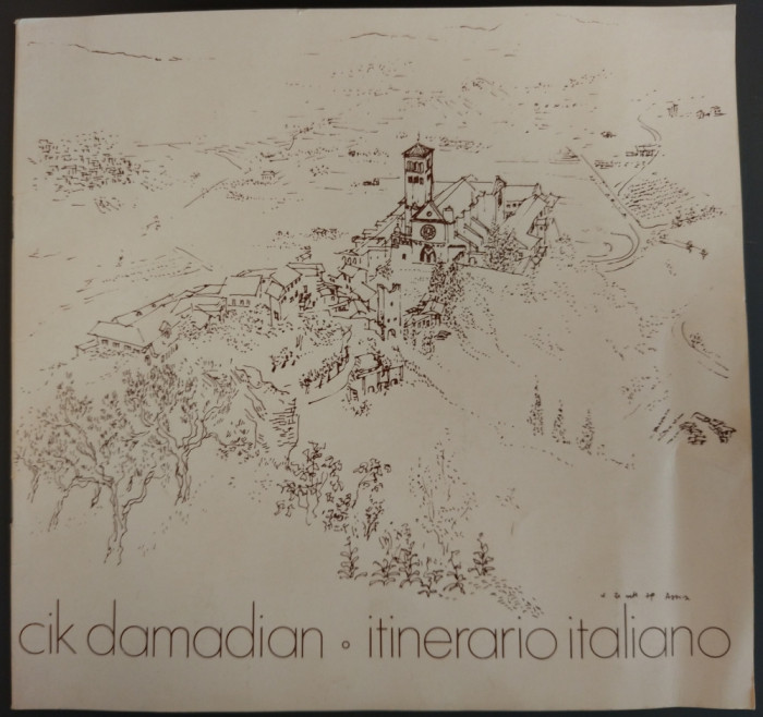 CATALOG EXPOZITIE: CIK DAMADIAN - ITINERARIO ITALIANO (mai 1980) [LB ITA/LB RO]