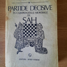 PARTIDE DECISIVE IN CAMPIONATELE MONDIALE DE SAH – CONSTANTIN STEFANIU (1989)