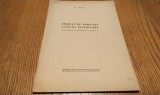 GRANITA DE NORD-EST A DACIEI INFERIOARE - D. Tudor - Editura Imprimeria Nationala, 1944, 7 p. + harta