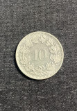 Moneda 10 rappen 1989 Elvetia, Europa