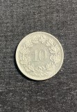 Moneda 10 rappen 1989 Elvetia