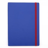 Agenda notes A5 Velvet cu elastic albastru royal