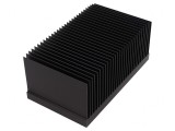 Radiator extrudat cu aripioare negre 100mm x 174mm