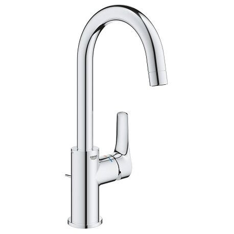 Baterie lavoar monocomanda, inalta L, cu ventil pop-up, crom, Grohe Eurosmart New