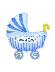 Balon Folie Carucior Baiat It&#039;s a Boy - 89x74 cm
