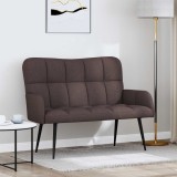 vidaXL Canapea cu două locuri Maro &icirc;nchis 115 x 61 x 87 cm țesătură 42028933