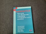Matematica teste grila pentru bacalaureat si admiterea GHEORGHE CENUSA