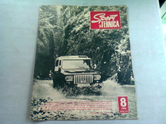 REVISTA SPORT SI TEHNICA NR.8/1970 foto