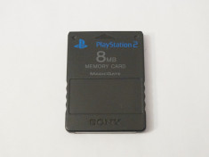 Card memorie Sony Playstation 2 PS2 8 Mb - original SONY - negru foto