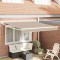 vidaXL Umbra manuală retractabilă , bej, 350 x 250 cm