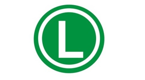 Abtibild pentru camion litera L 19 cm