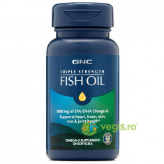 Ulei de Peste Omega-3 EPA si DHA 1000mg Triple Strength 30cps