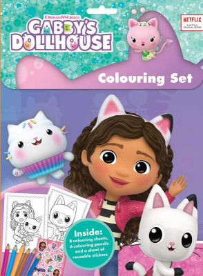 Set de colorat si abtibilduri repozitionabile Gabby s Dollhouse foto