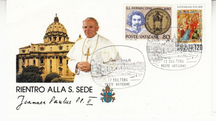 B16 - FDC - Vatican - Papa Paul II - 1984