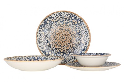 Bonna Set de vesela (Large) - Alhambra - 24 bucăți - 6 persoane - Porţelan foto