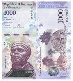 Bancnota Venezuela 1000 Bolivares 2017 P-95b UNC