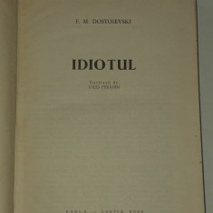 F. M. Dostoievski - Idiotul