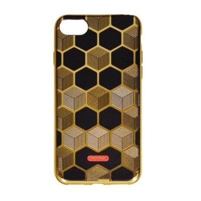 Husa APPLE iPhone 7 \ 8 - REMAX Biphane (Negru/Auriu) foto