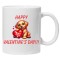 Cana alba personalizata &quot;Puppy happy Valentine&#039;s Day&quot;, INOVATIX&reg;. 330ml