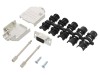 Conector D-Sub 9 PIN mamă lipire cablu gold flash UNC 4-40
