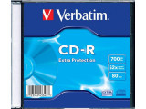 Verbatim cd-r 52x extra prot. single wr sl